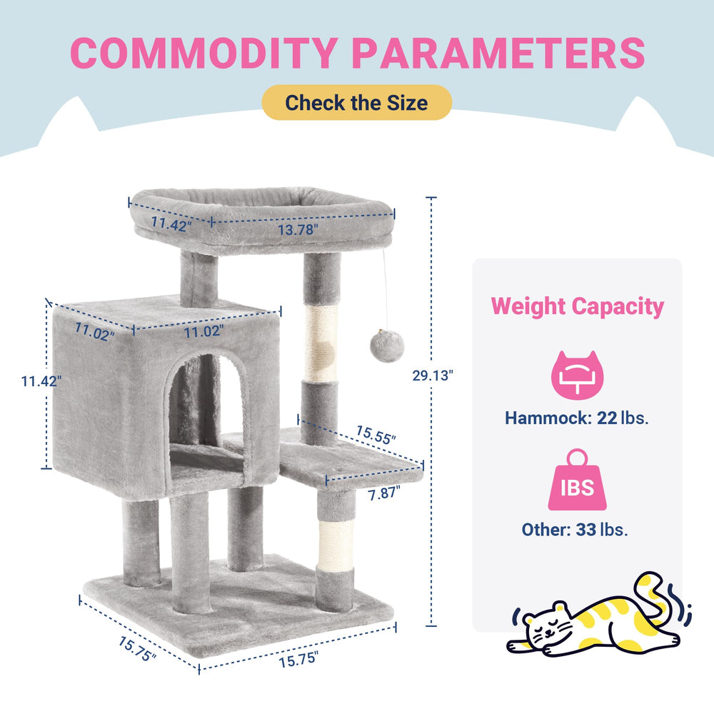 Allewie centro de actividad para gatos, ideal para interiores y descanso.