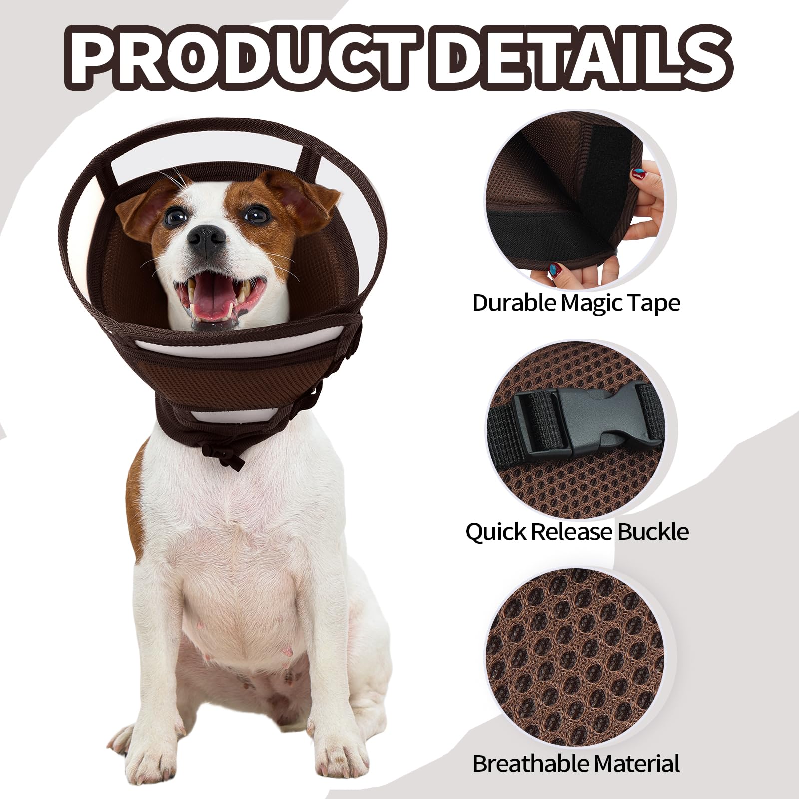 Cono Allroaring con collar isabelino suave y protección sin irritación