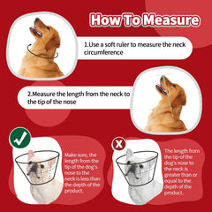 Cono Allroaring para perro protección de heridas para evitar lamidos