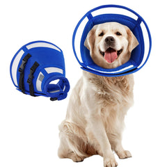 Cono Allroaring para perro XL con malla transpirable, ideal tras cirugía.