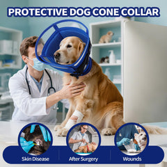 Cono Allroaring para perro XL con hebilla estable para evitar deslizamientos.