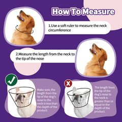 Allroaring cono postoperatorio para perro grande protege heridas.