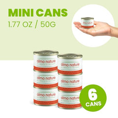Etiqueta de Almo Nature muestra información nutricional de la lata digestiva para gatos.