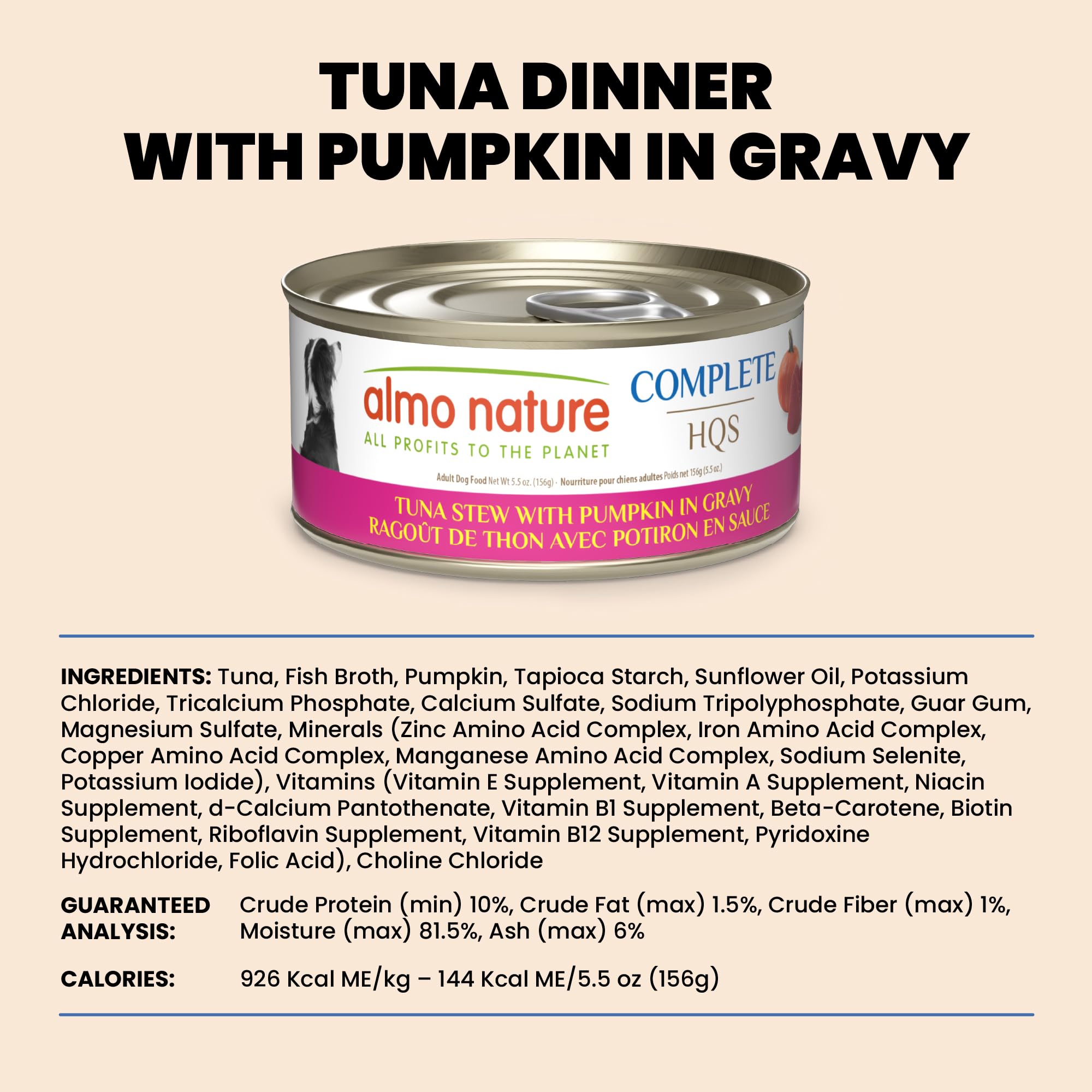 Almo Nature HQS comida con bajo contenido graso, apta para perros mayores.