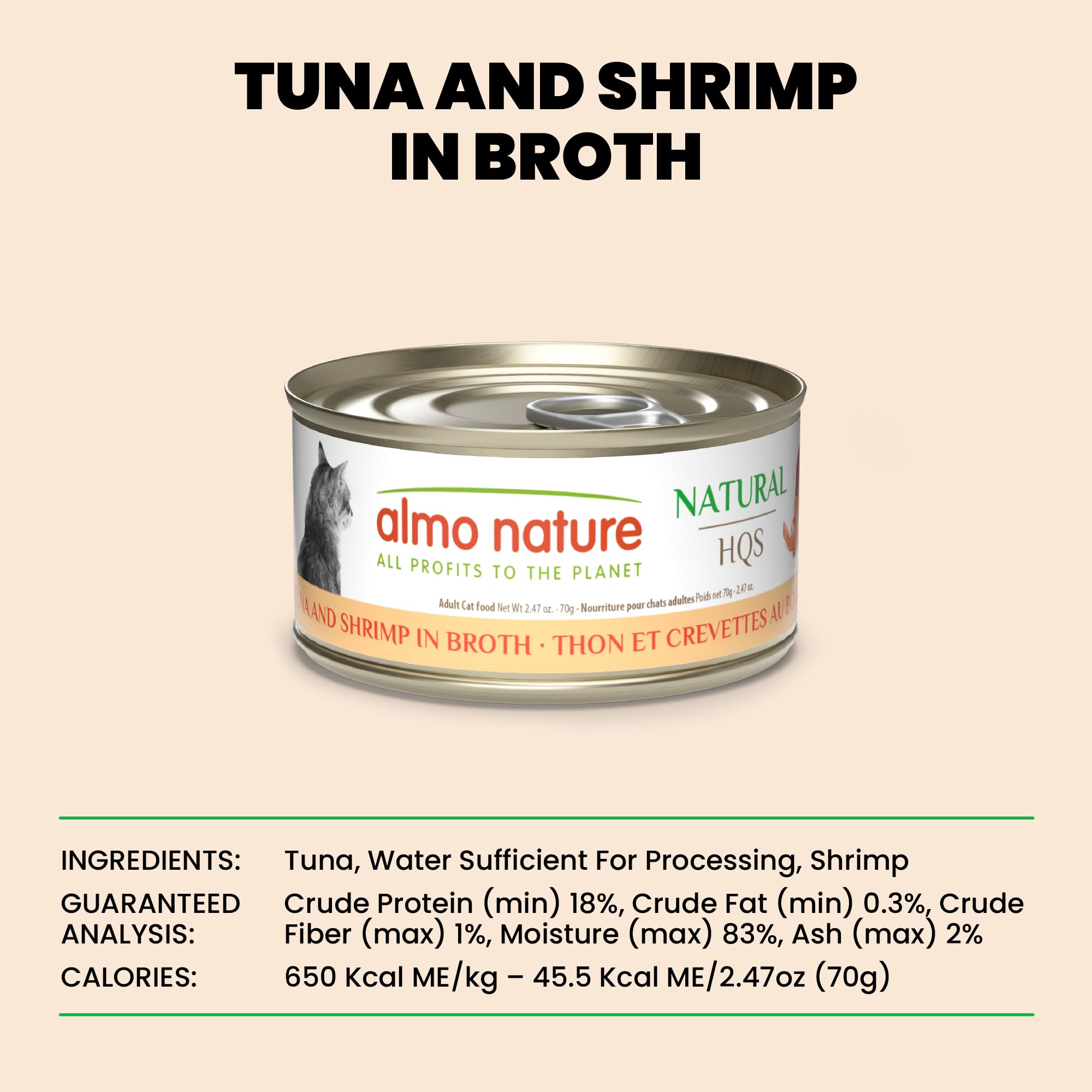 Almo Nature HQS: paquete de 24 latas para una alimentación constante.