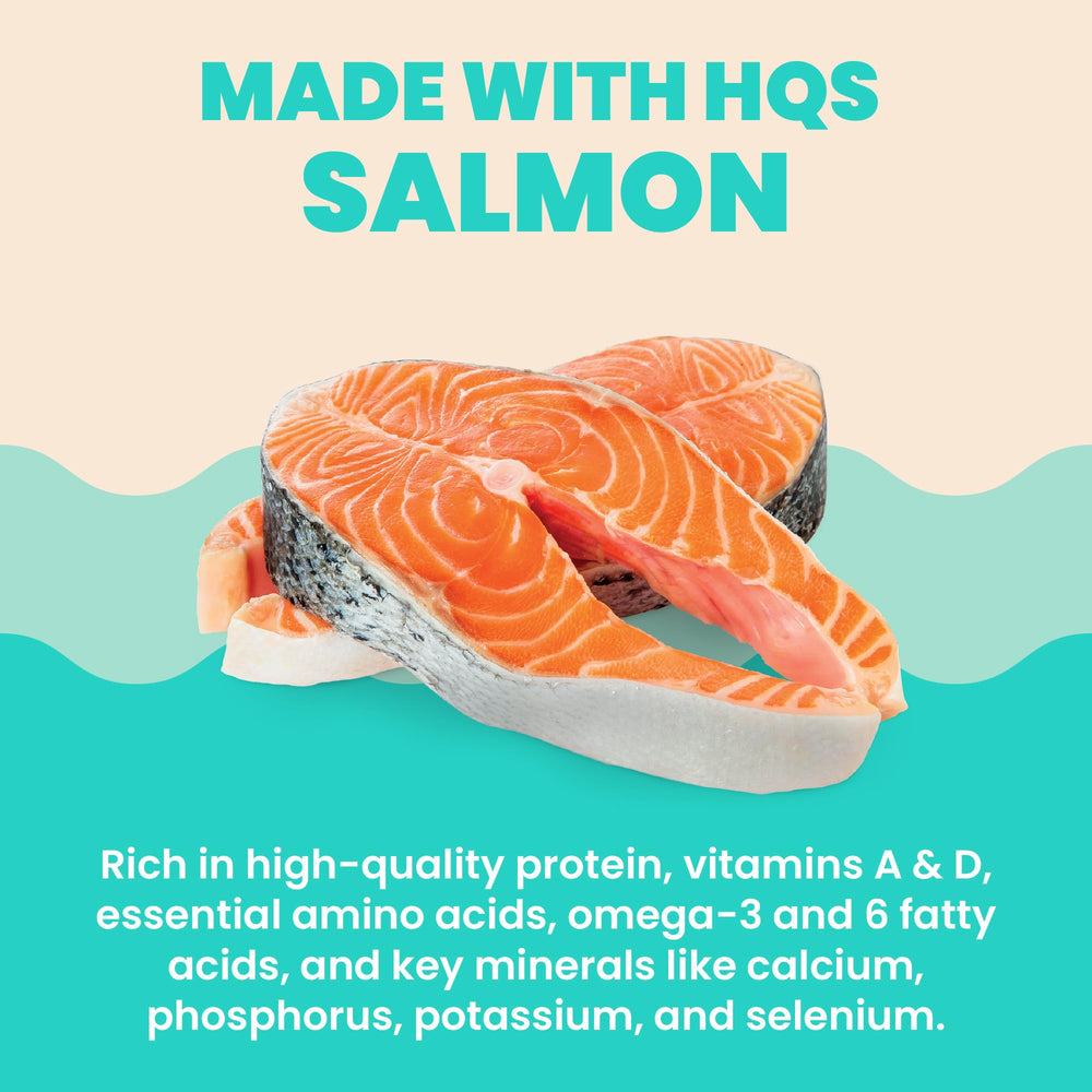 Almo Nature HQS, salmón digestible, fácil de tolerar.