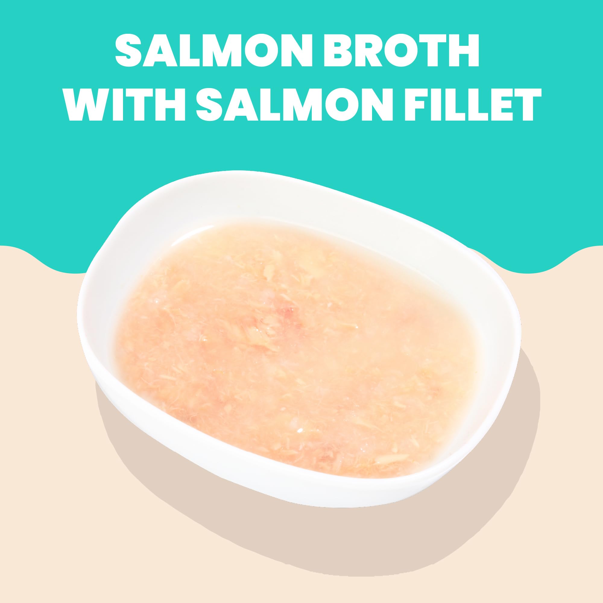 Almo Nature HQS, trozos de salmón en caldo, sabor apetecible.