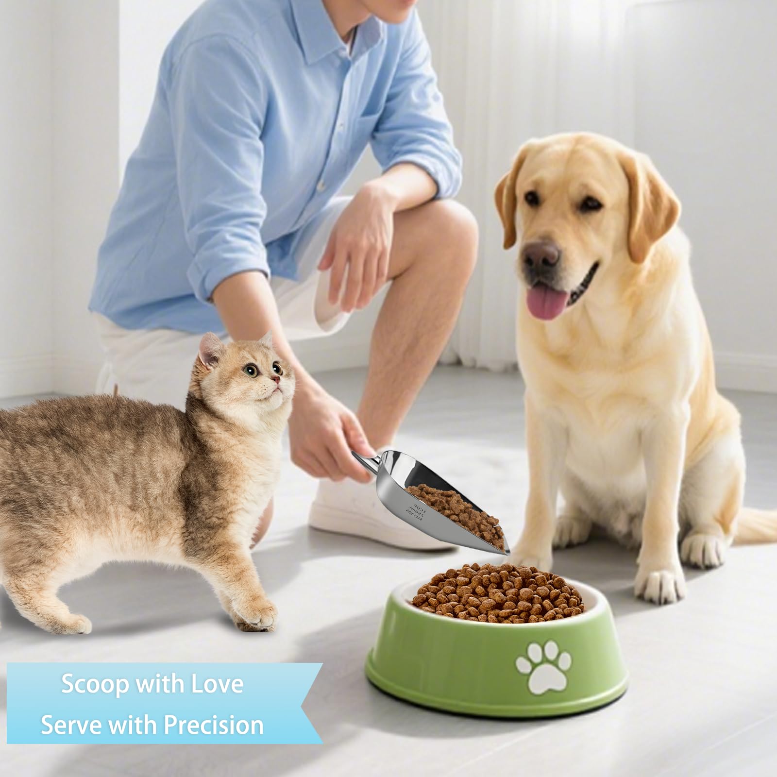 Diseño de una pieza para mayor durabilidad al medir kibble denso.
