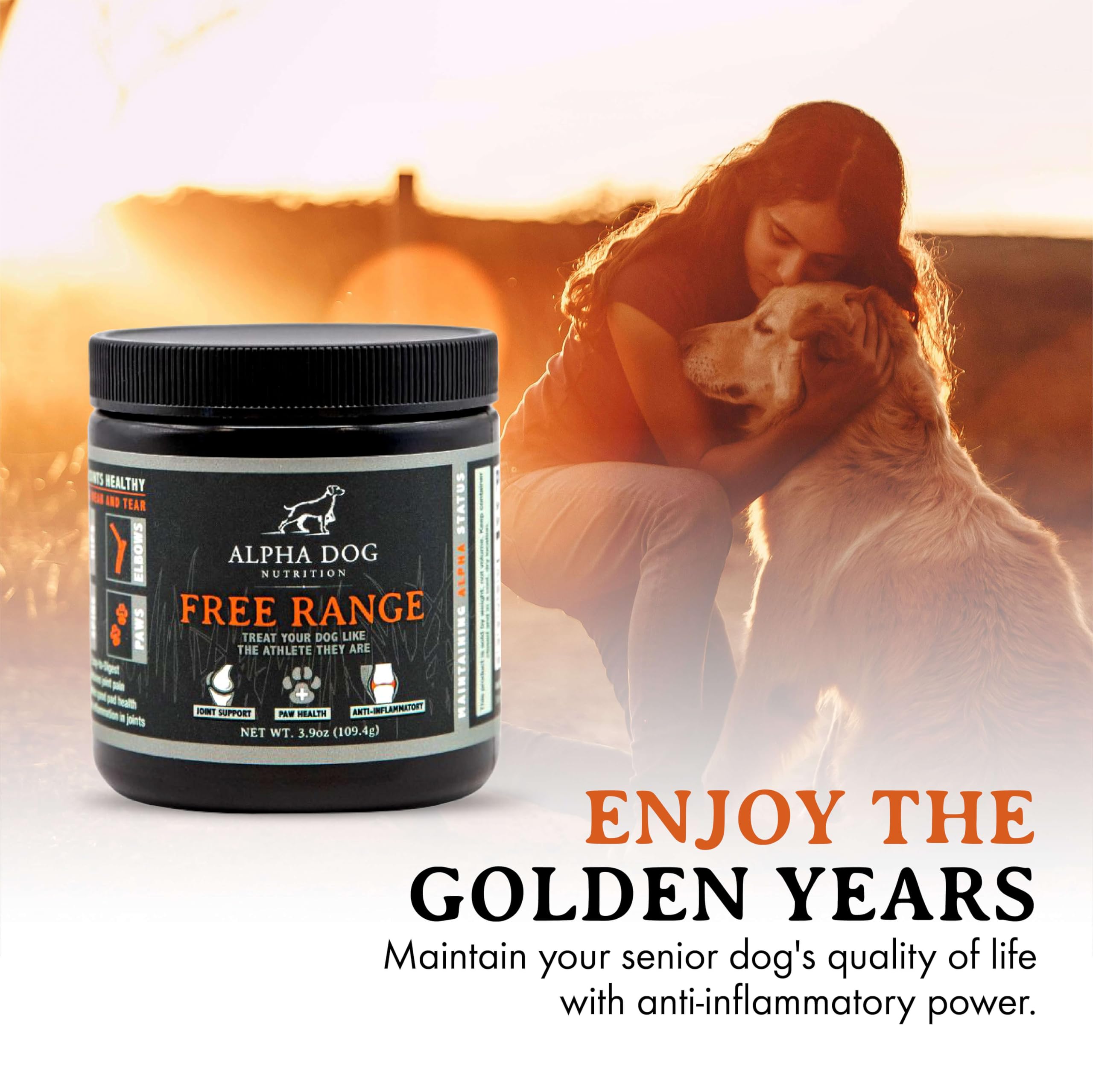 Alpha Dog Nutrition dosificador medidor para dosis diaria precisa.