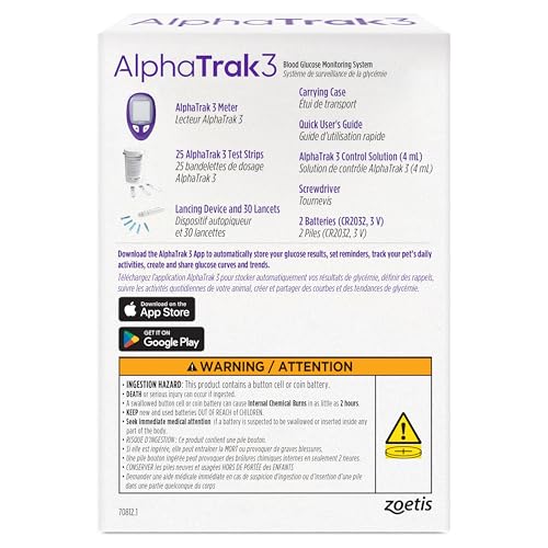 Tiras de prueba AlphaTRAK 3 para lectura fiable en casa