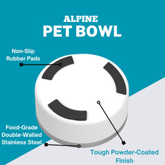 Alpine doble capa aislante muestra la temperatura estable para comida y agua.