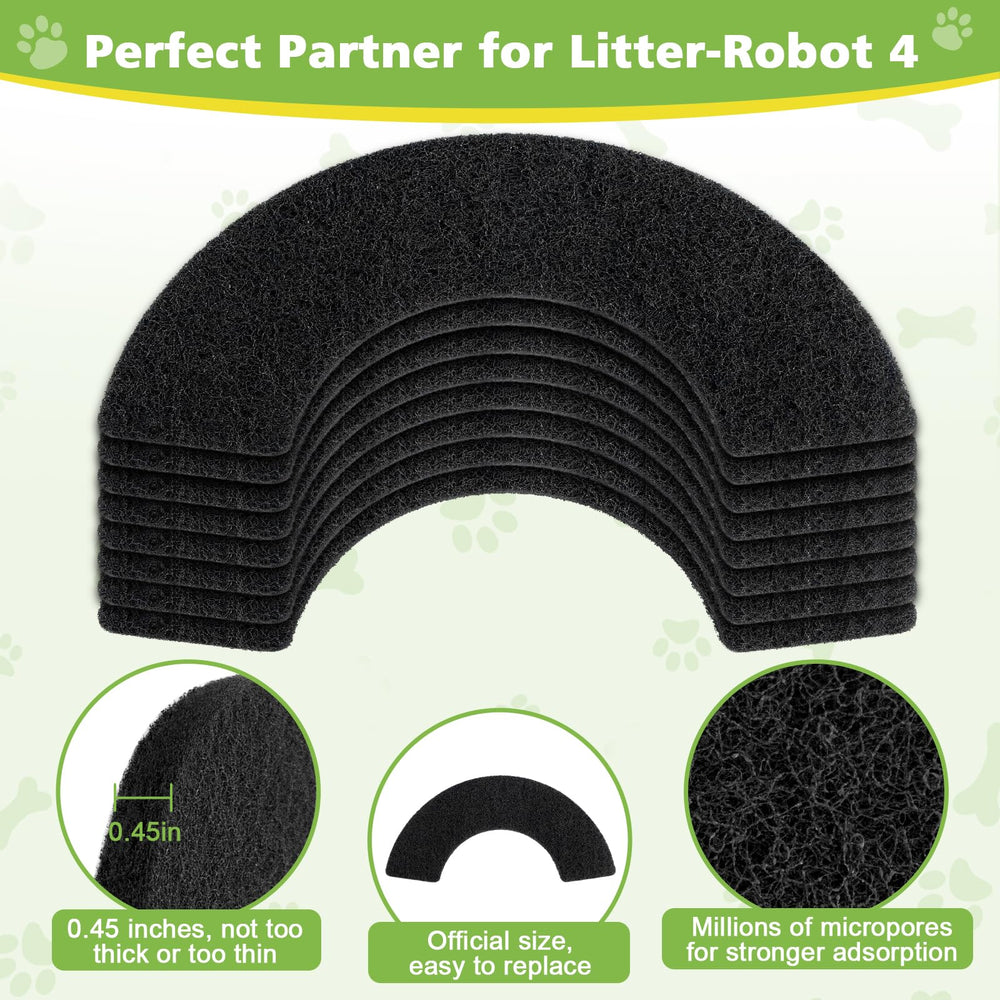 ALS AILISUO filtros carbono para arenero Litter Robot 4, ambiente más fresco