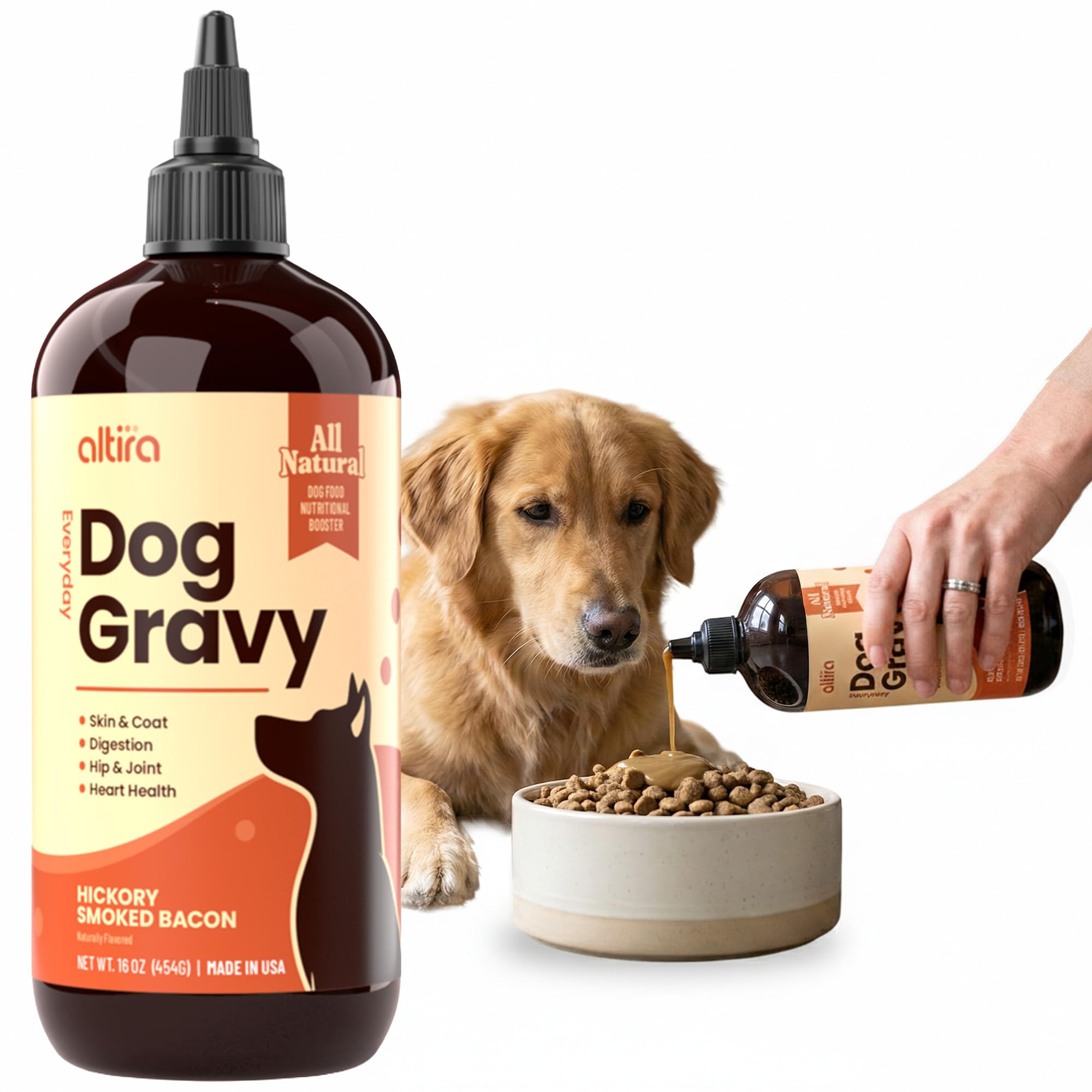 Altira Dog Gravy: vertido sobre comida seca mejora palatabilidad.