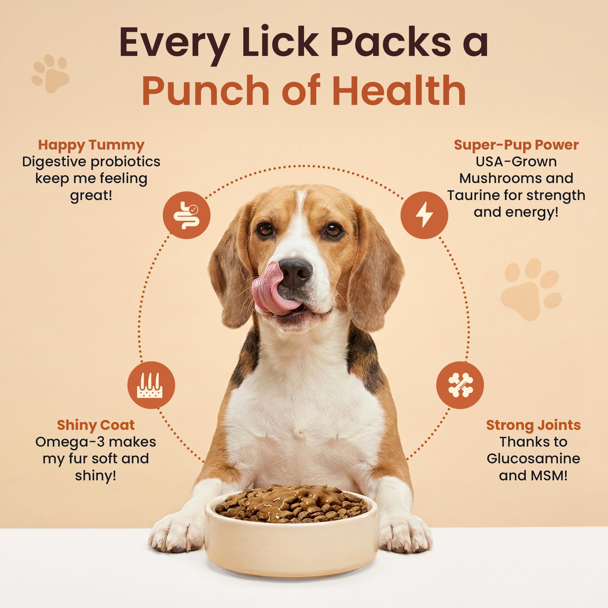 Altira salsa para perros, apoyo-articulaciones, contiene glucosamina para movilidad.