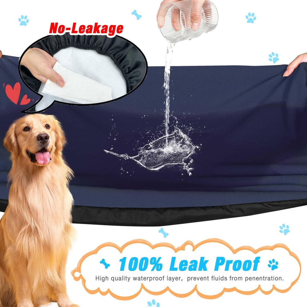 ALWZ-RDY funda para cama de perro sin ruido, descanso silencioso en azul 44x35.