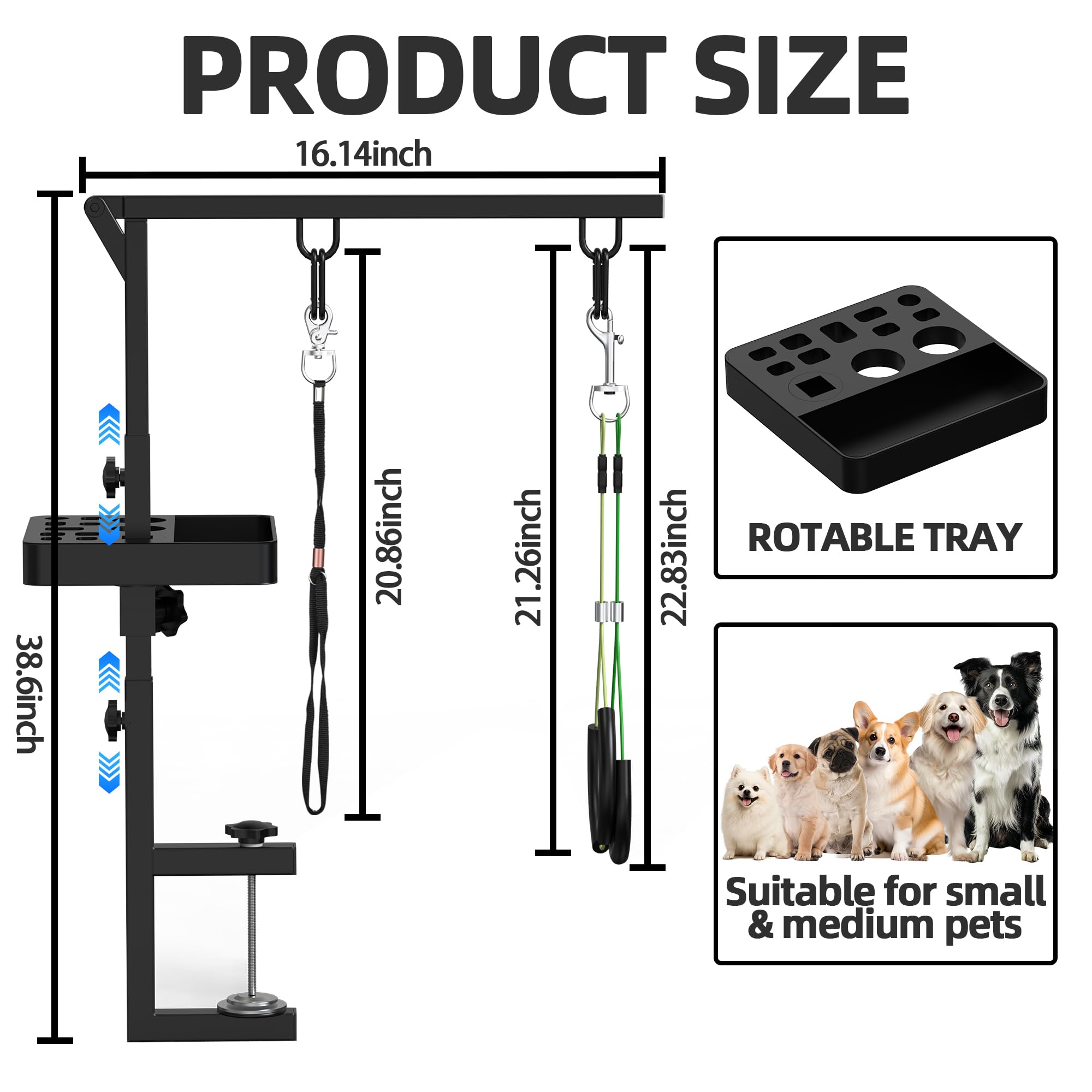 Alytree estructura de metal resistente para peluquería canina.