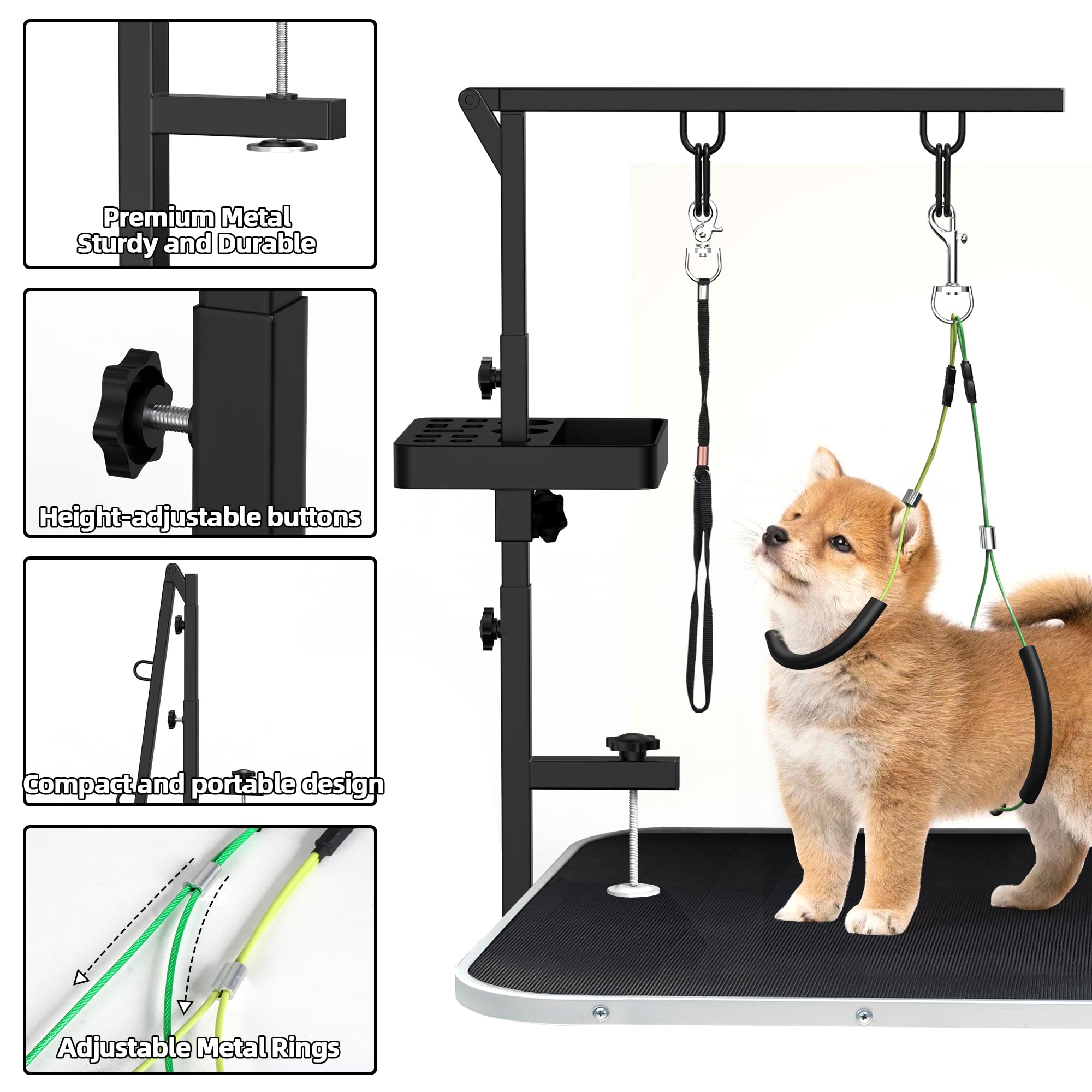 Alytree sujeción ajustable para perros con bucles seguros.