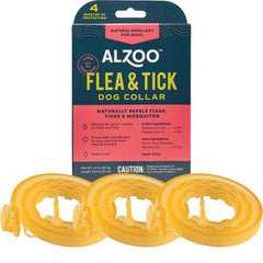 ALZOO collar antiparasitarios para perro con ajuste cómodo y protección prolongada