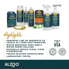ALZOO collar resistente al agua, ideal para paseos bajo lluvia.
