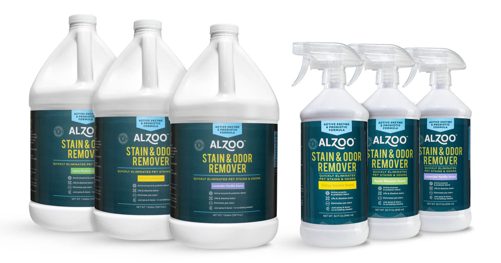 ALZOO Stain & Odor Remover, seguro para mascotas cuando se usa correctamente.