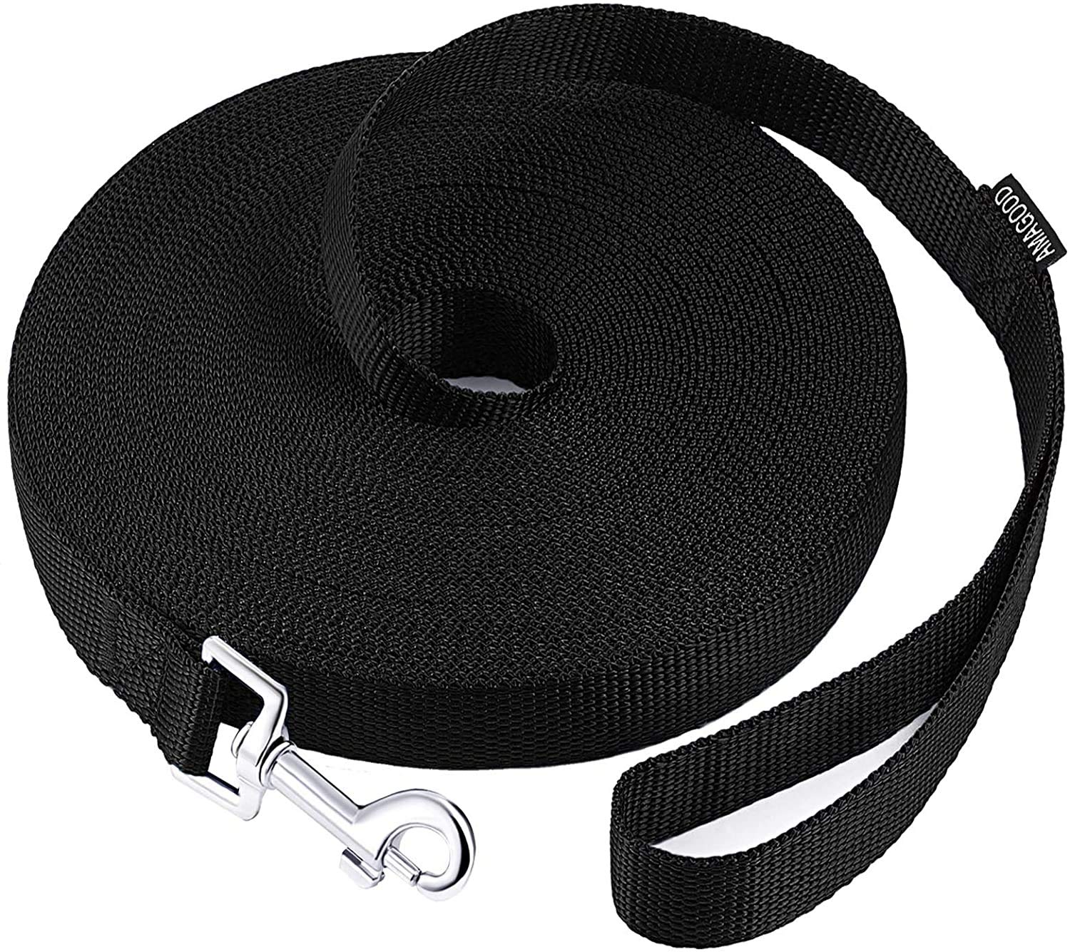AMAGOOD cuerda larga para perro 15 pies, ideal para entrenamiento de recuerdo.