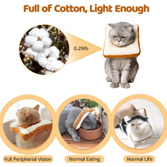 Amakunft collar elizabethano para gato, ligero y adaptable para días de recuperación.