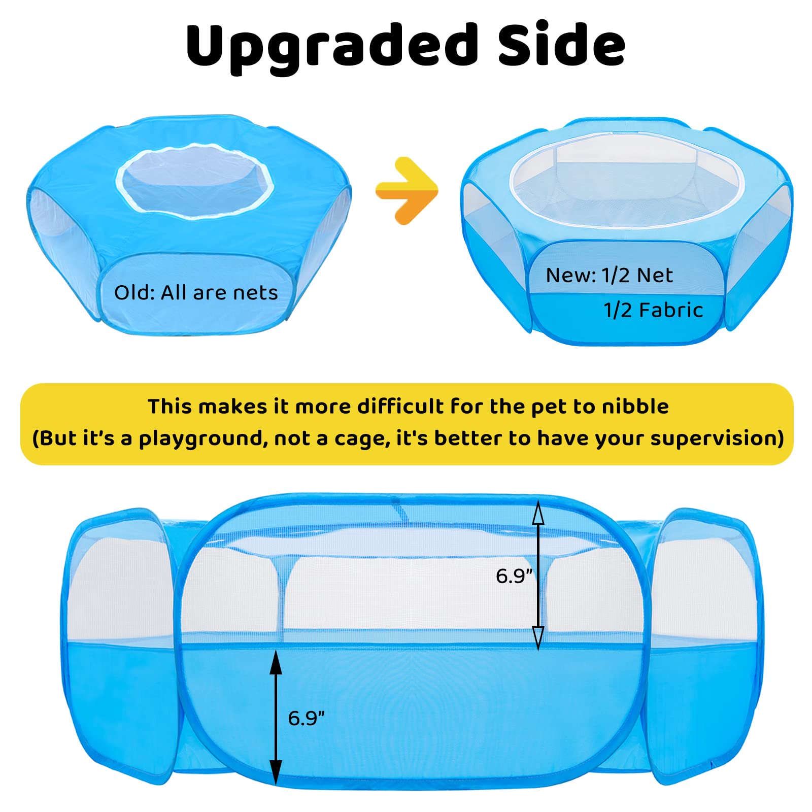 Amakunft Playpen con revestimiento impermeable para evitar filtraciones.