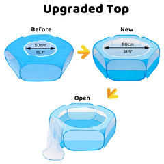Amakunft Playpen sin armado rápido, listo para usar.