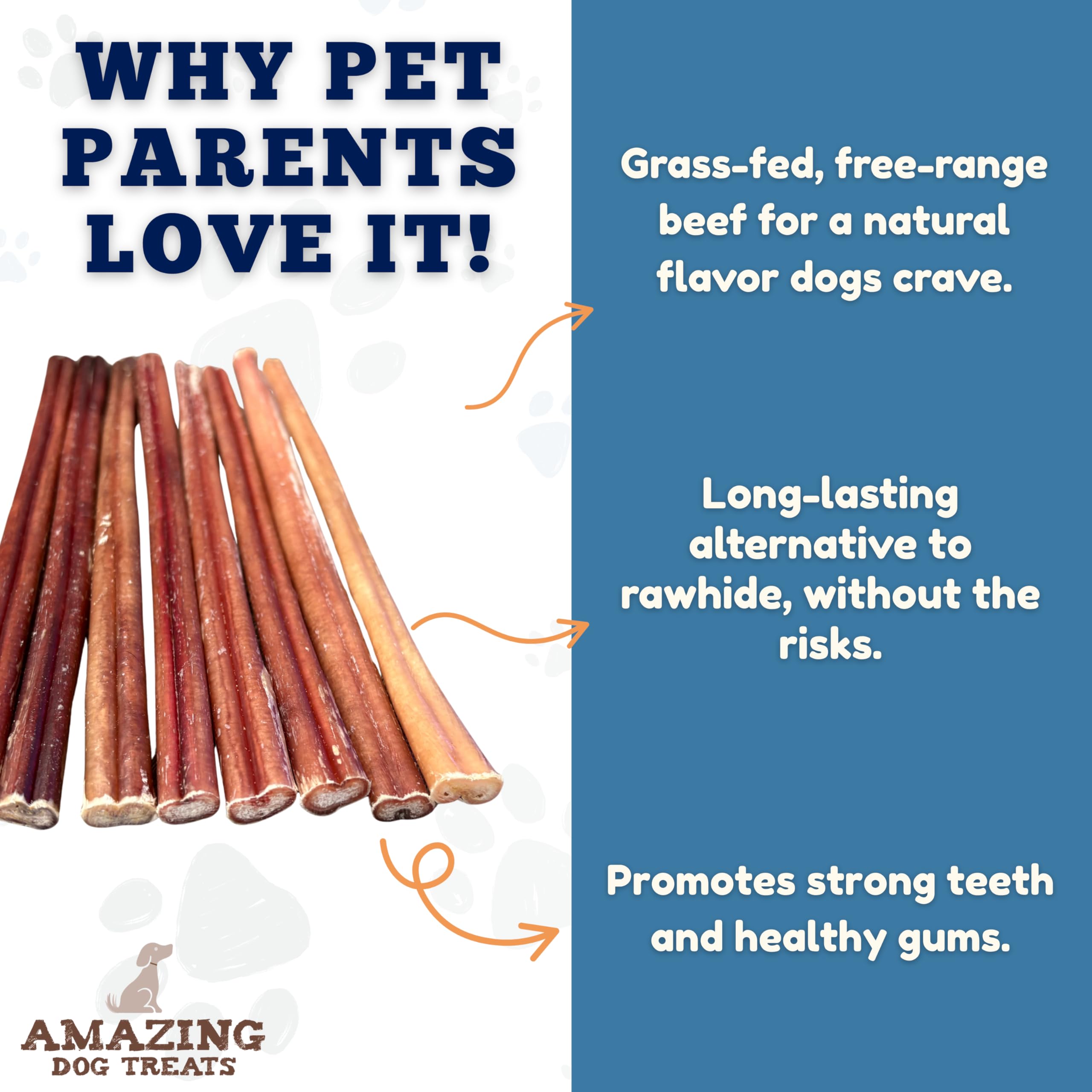 Amazing Dog Treats bullys premium para perros pequeños, alta calidad sin aditivos