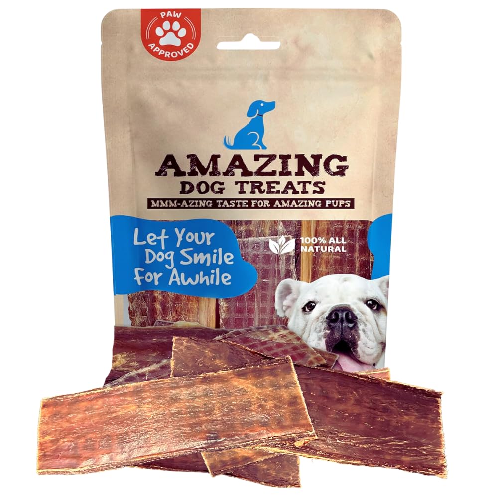 Amazing Dog Treats esófago de res de 5-6 pulgadas para recompensa durante el entrenamiento.