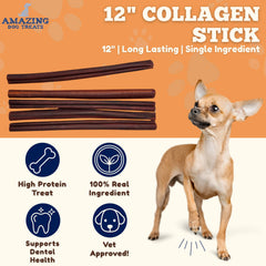 Amazing Dog Treats palitos colageno detalle textura masticacion agradable