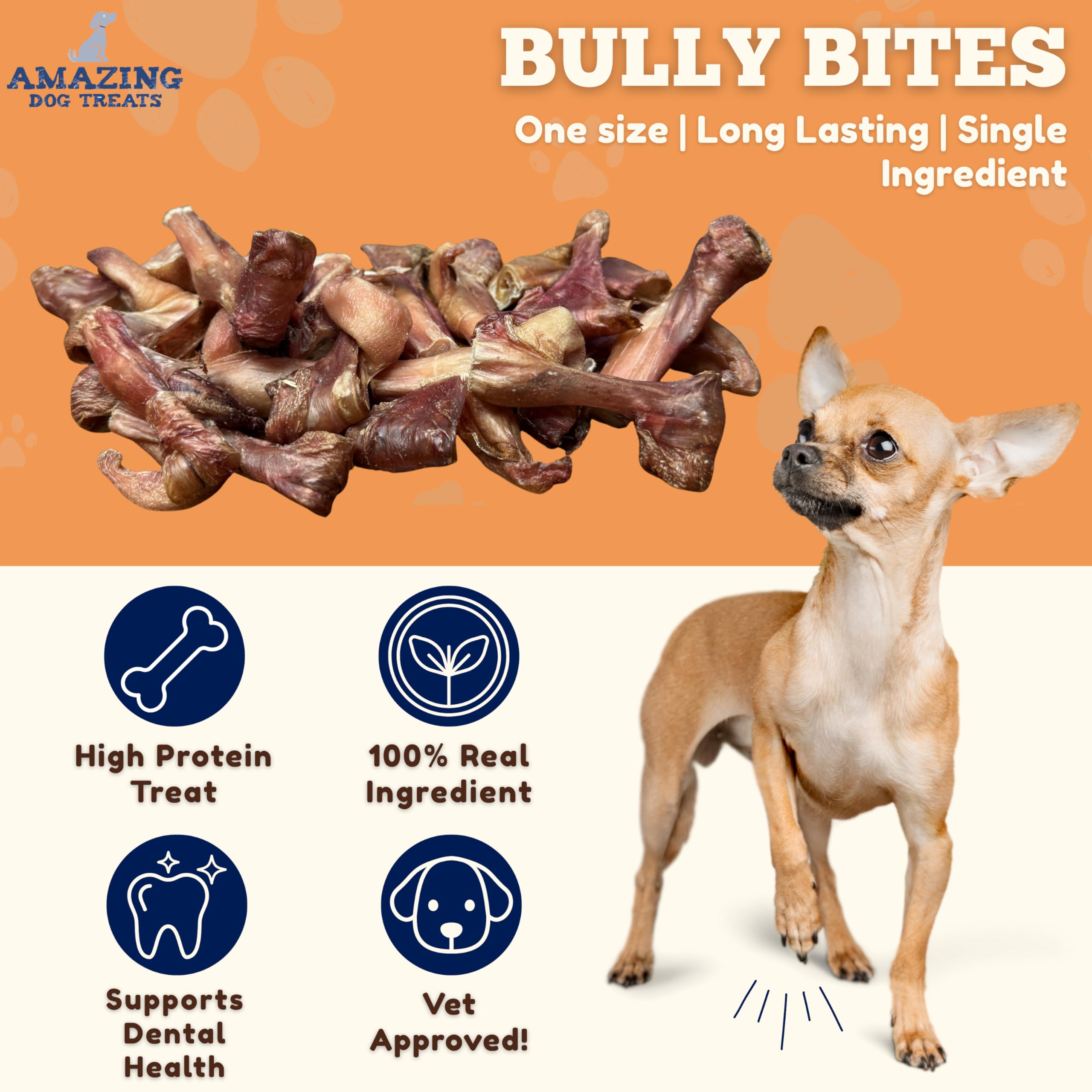 Amazing Dog Treats: palitos de res, 2 libras, sin químicos y aditivos.