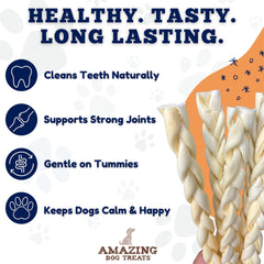 Amazing Dog Treats sin químicos, snack natural sin aditivos para masticar.