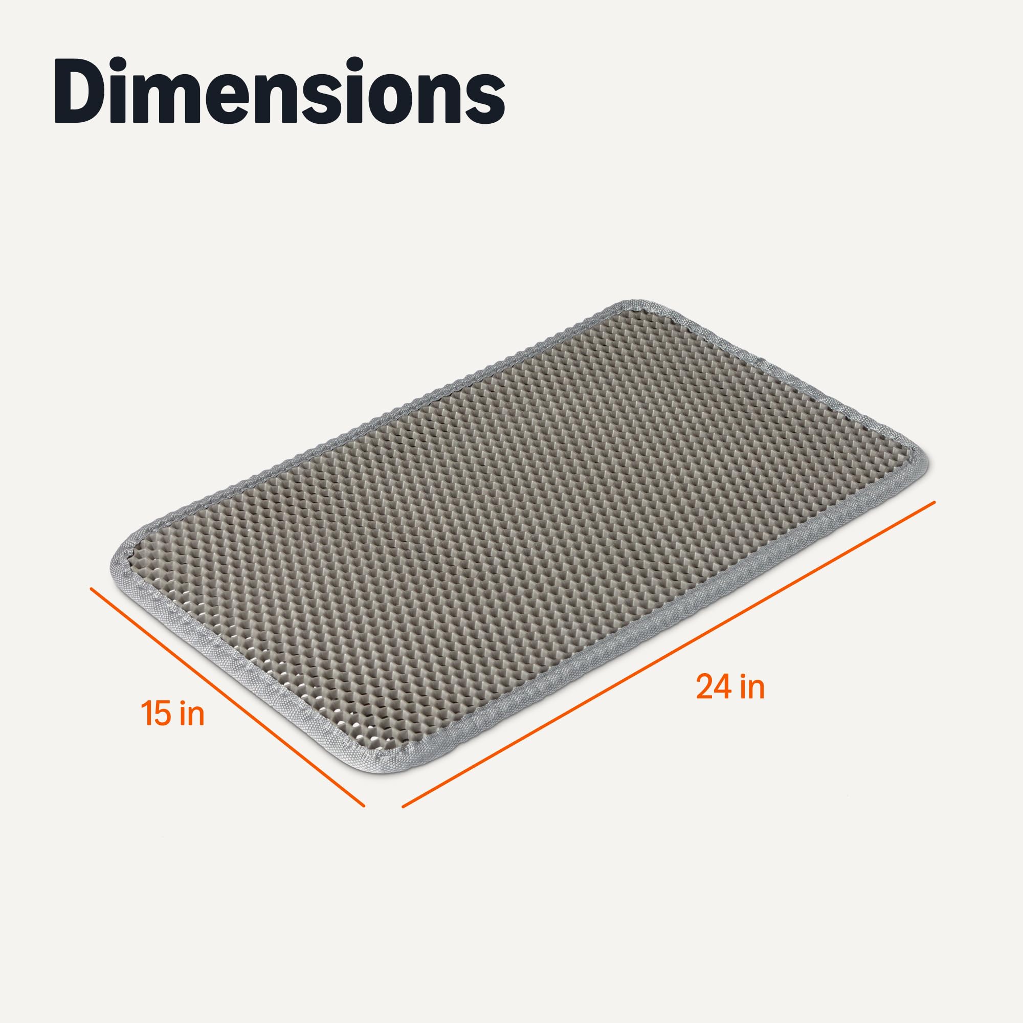 Fácil limpieza de la alfombrilla de gato Amazon Basics para un mantenimiento rápido