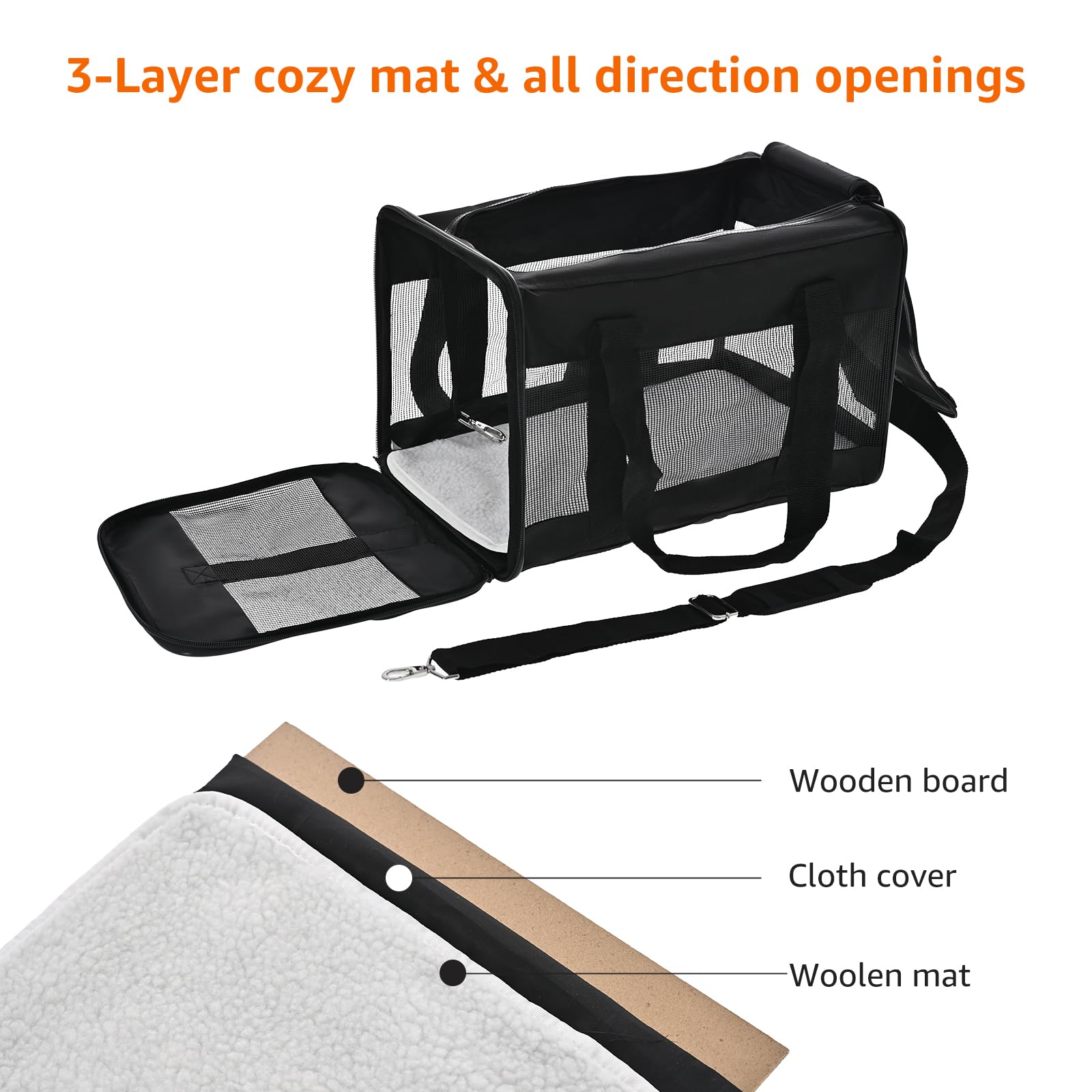 Amazon Basics almohadilla de fleece removible y lavable para mayor comodidad