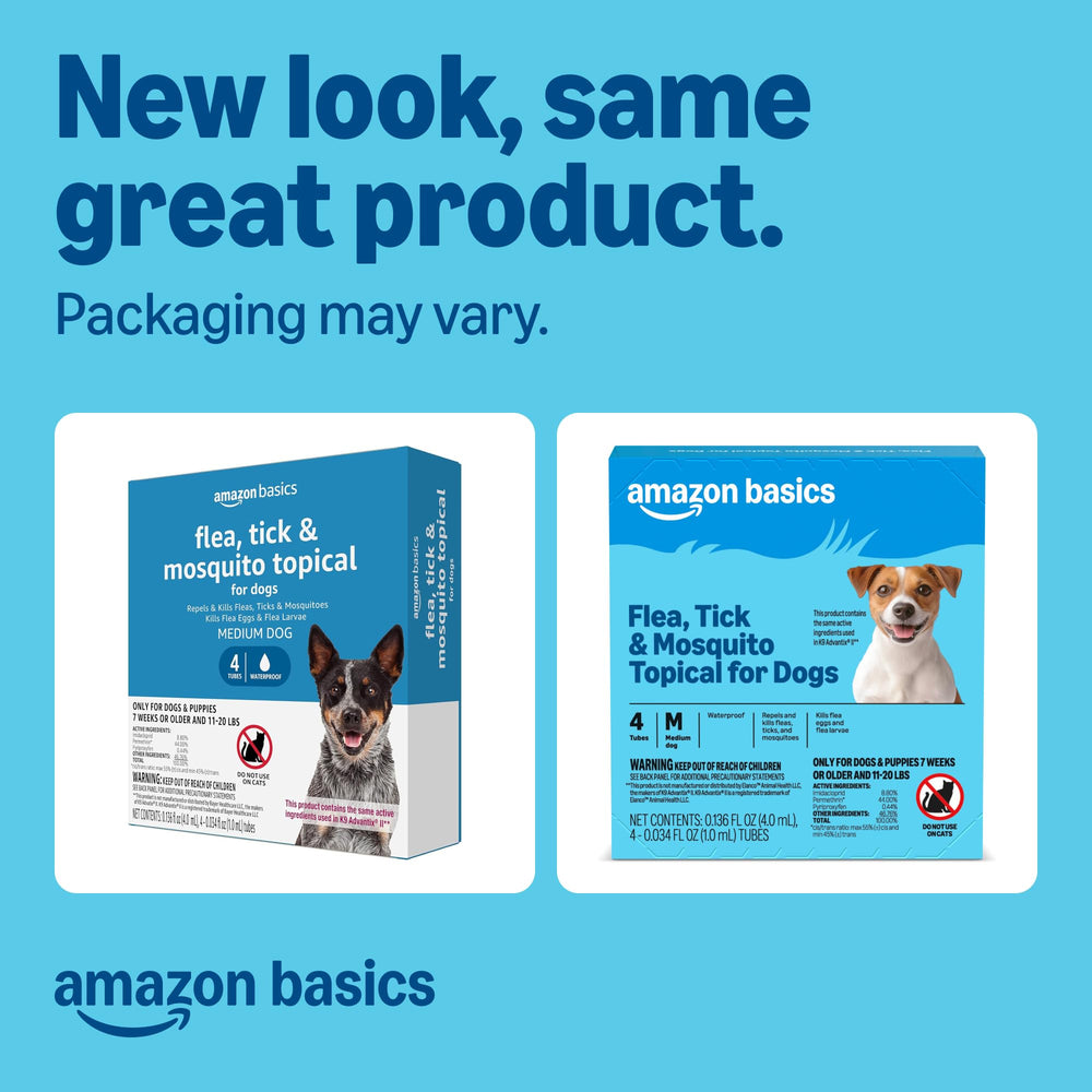 Amazon Basics: aplicación rápida que comienza a actuar en 24 horas para pulgas y garrapatas.