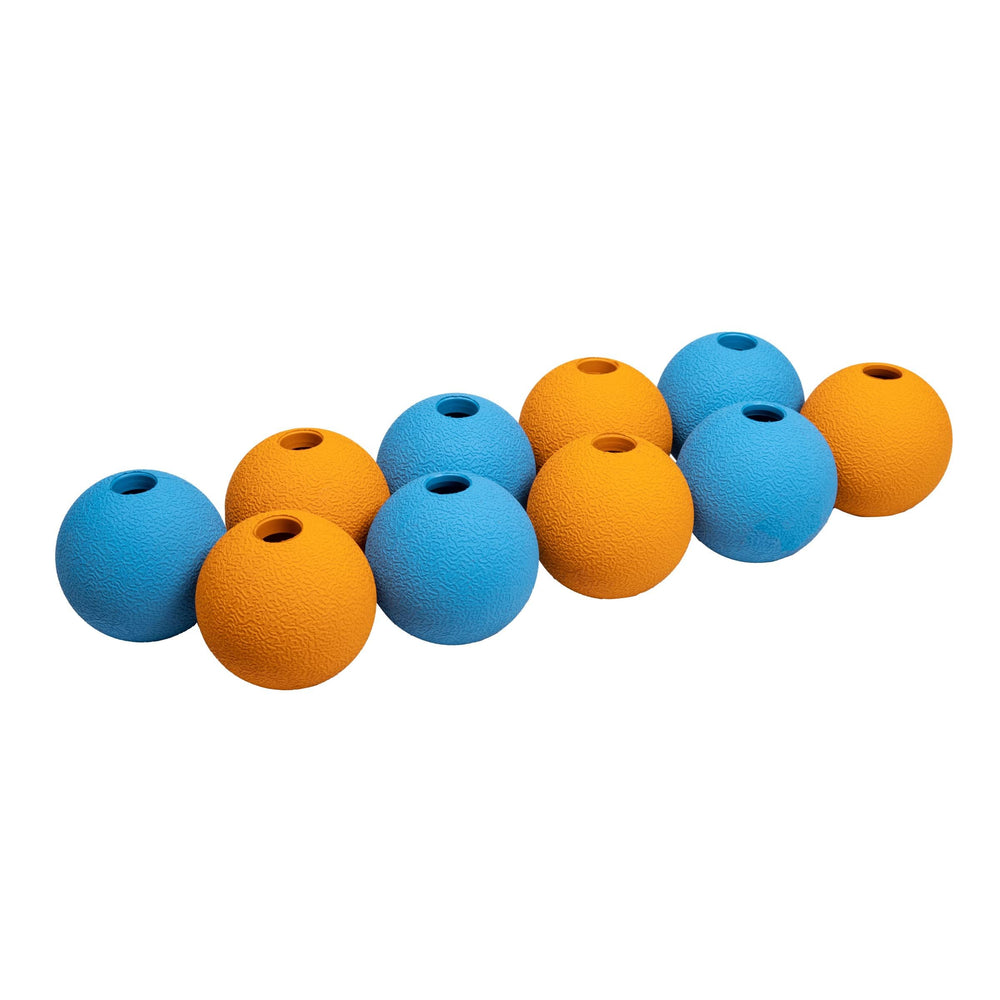 Bola Amazon Basics para perro, duradera y apta para juego de búsqueda.