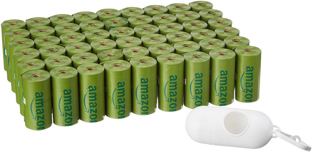 Amazon Basics bolsas para heces con dispensador, extracción rápida durante paseos