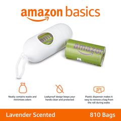 Bolsas con rotura fácil de Amazon Basics para un desgarre rápido en cada paseo.