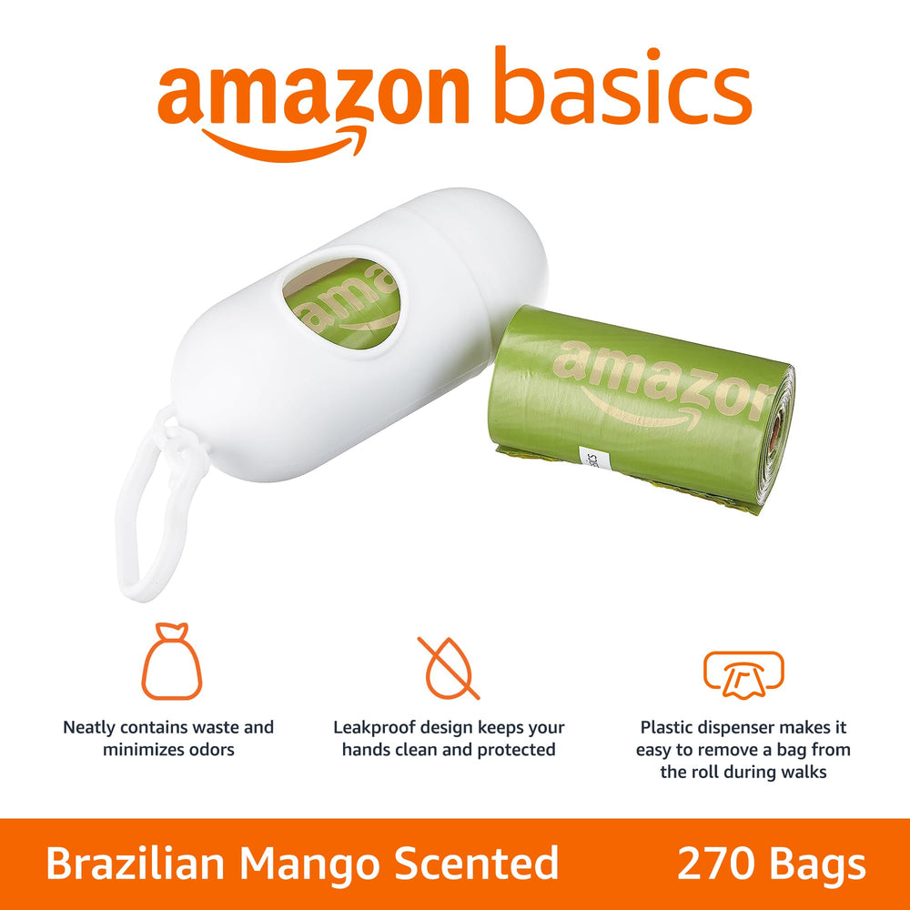 Dispenser práctico de Amazon Basics para retirar la bolsa durante la caminata.