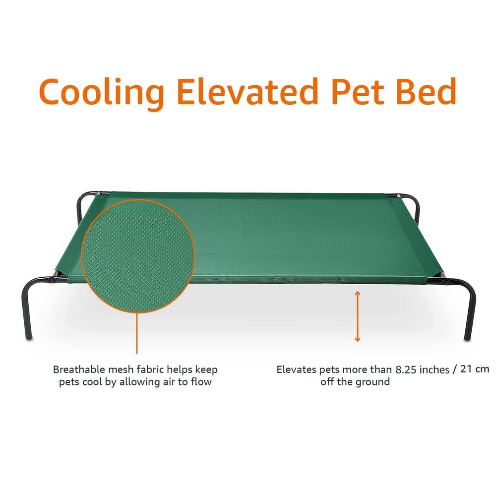 Amazon Basics cama para perros con marco de metal resistente y estabilidad