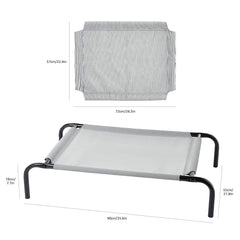 Cama con malla transpirable para temperatura agradable de mascotas