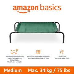 Amazon Basics cama de malla transpirable para perros, mejora la circulación.