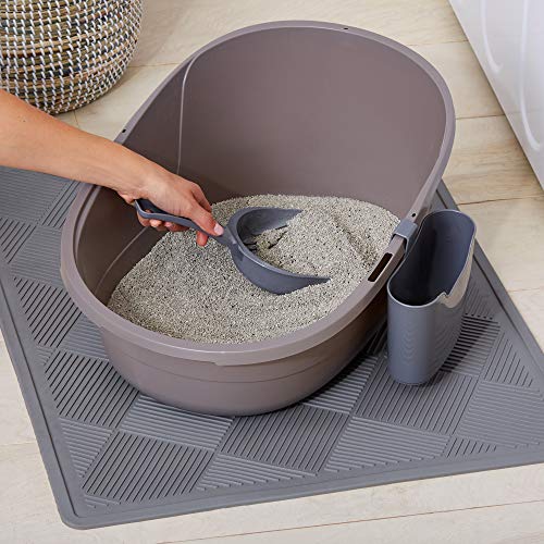 Amazon Basics Cucharón para arena de gato color gris, estilo moderno