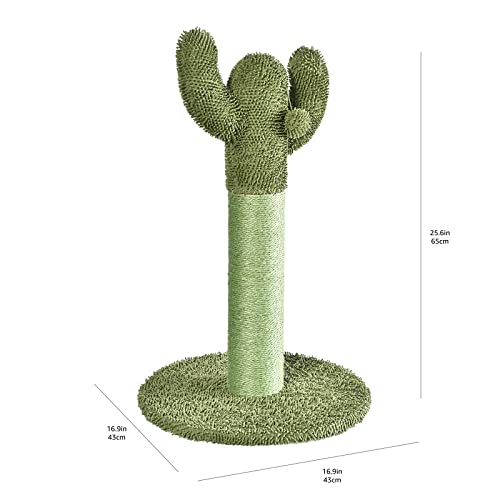 Dimensiones aproximadas: 42.9 x 42.9 x 65 cm para gatos medianos.