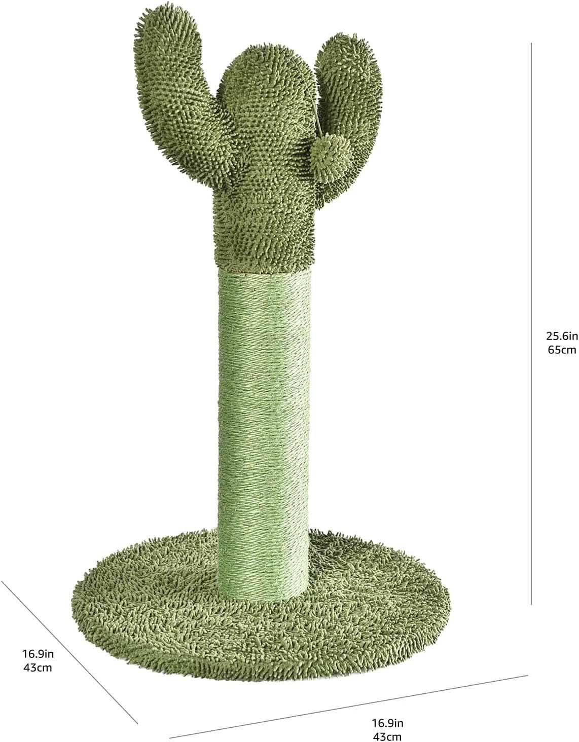 Diseño cactus de Amazon Basics para dirigir el rascado hacia la superficie adecuada.