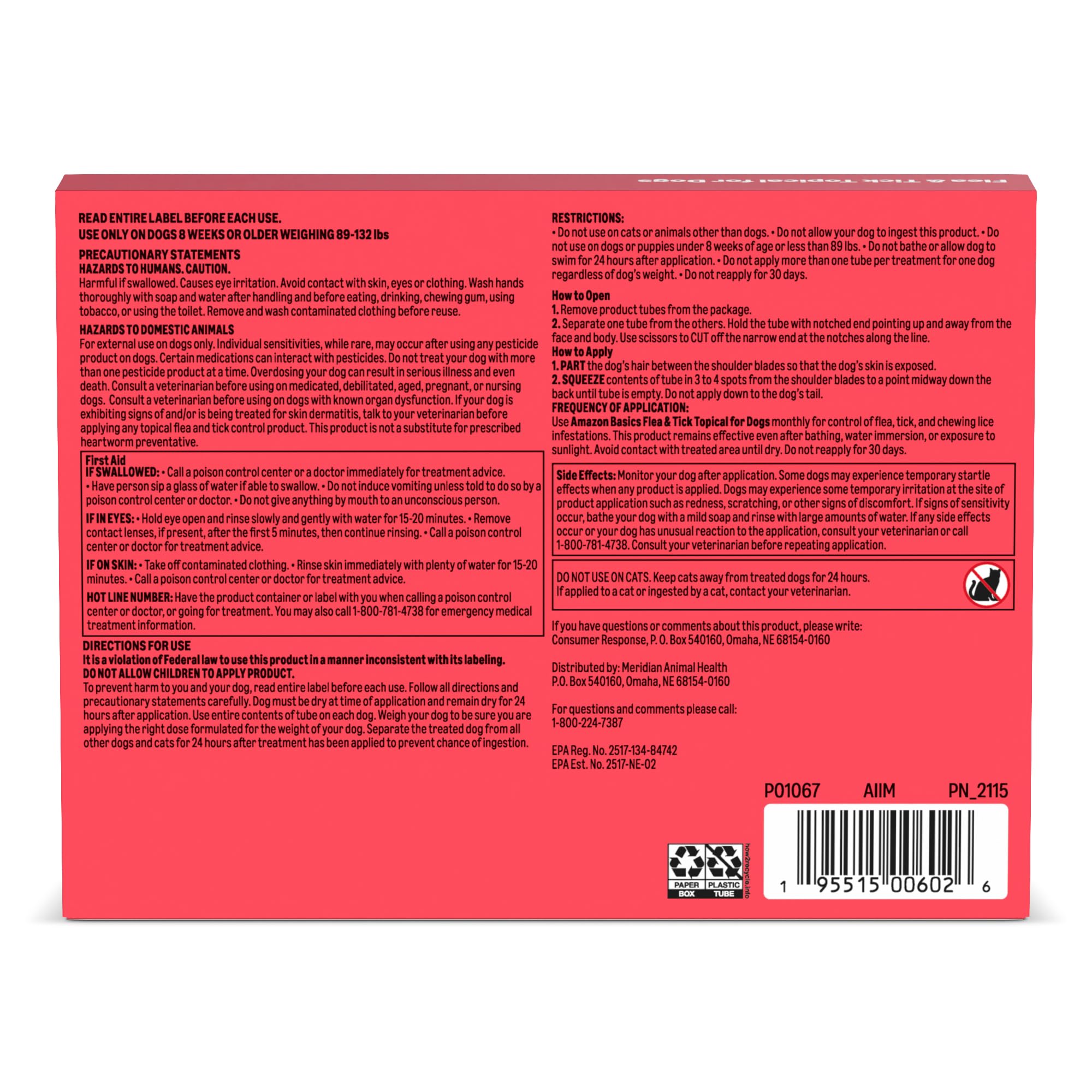 Amazon Basics dog pest prevention is easy to use