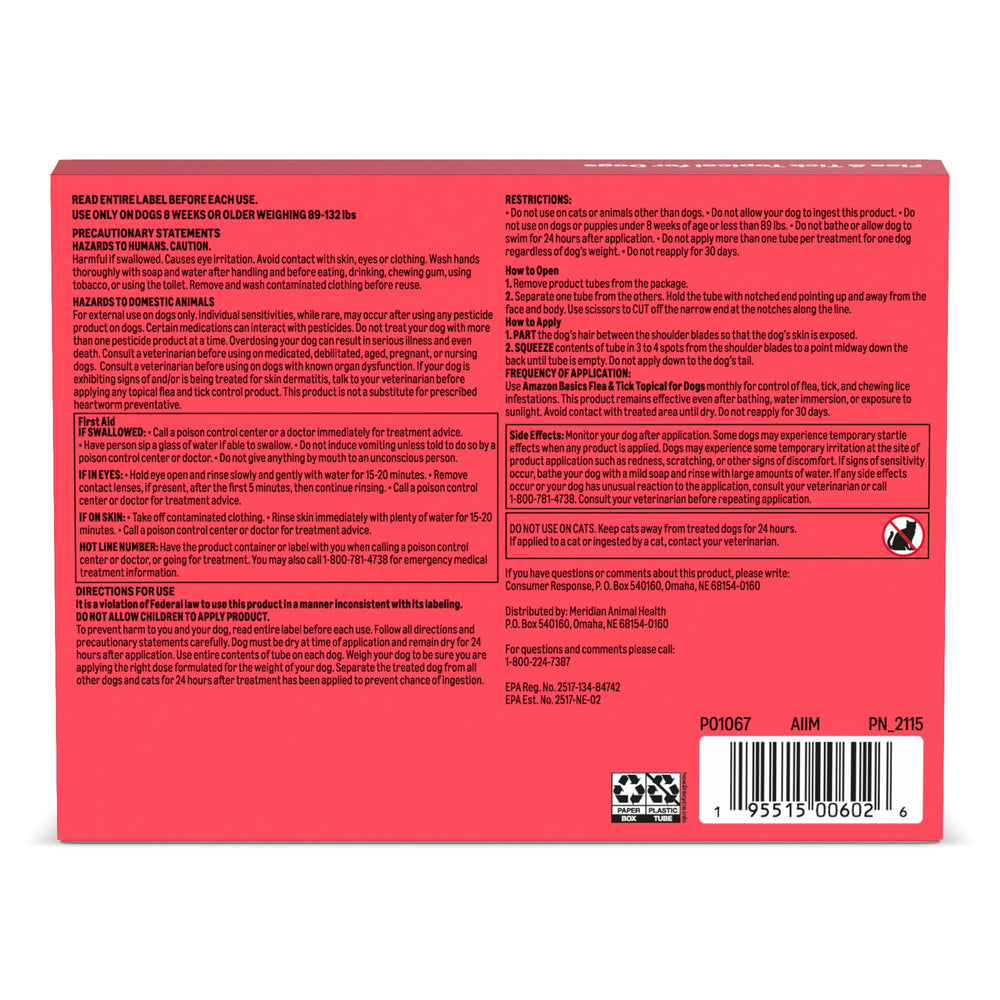 Amazon Basics dog pest prevention is easy to use
