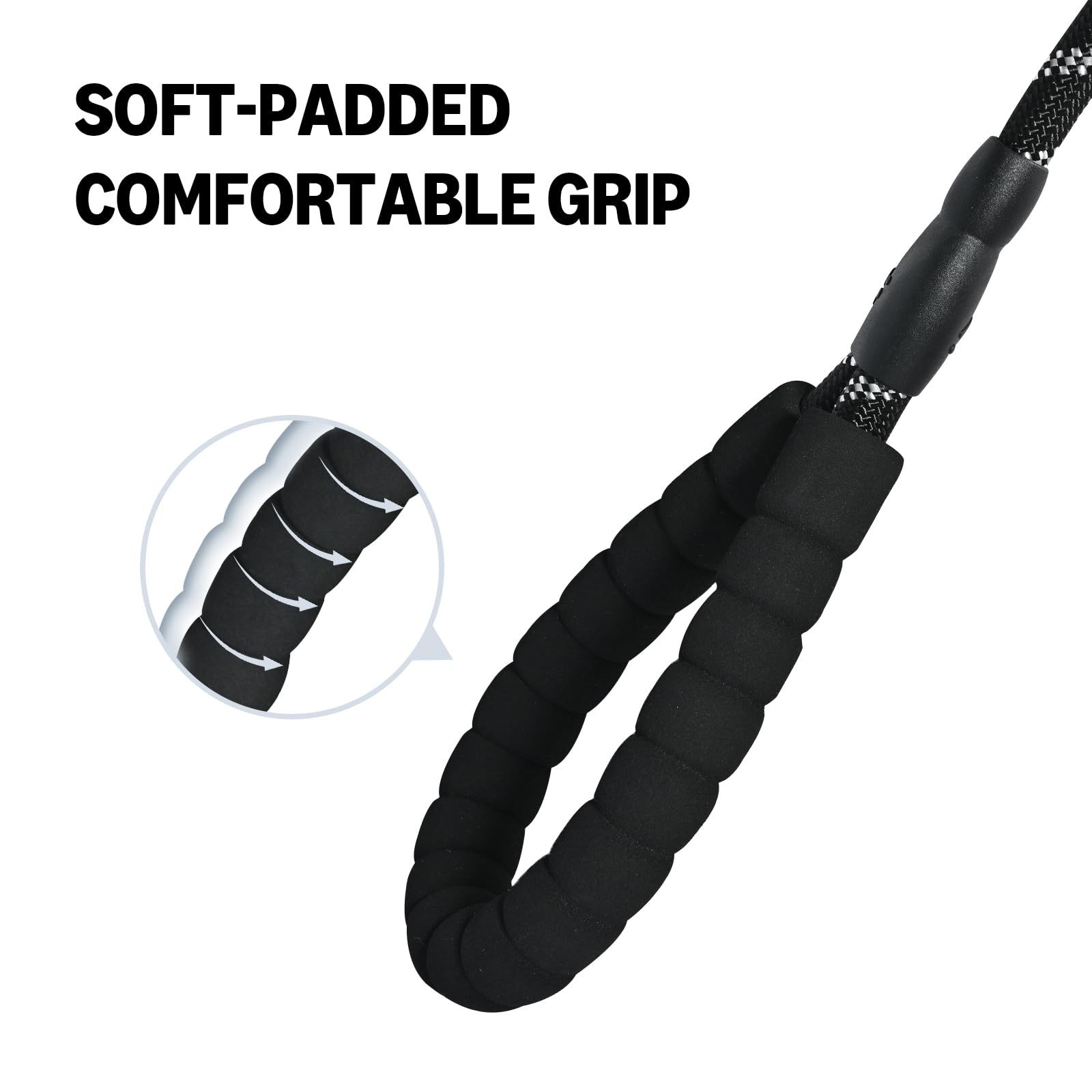 Enganche duradero de la correa Amazon Basics para collar o arnés.