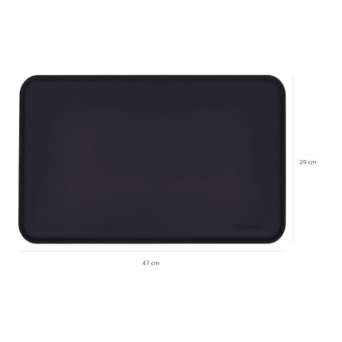 Fácil de limpiar con silicona de Amazon Basics; uso diario cómodo.